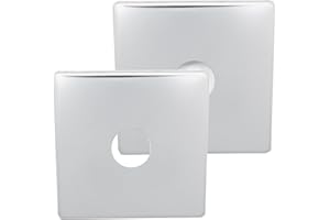 BLUMKRAFT 2x Tapa de platino simple acero inoxidable A2 + tratamiento cromado para grifo de pared. Efecto espejo. Diámetro: 26 mm. Lote de 2 unidades