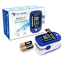 DR VAKU® Swadesi Pulse Oximeter Fingertip Blood Oxygen SpO2 Heart Rate Monitor FDA CE Approved with Battery