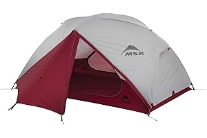 MSR Elixir Lightweight Backpacking Tent randonnée Unisexe, Gris/Rouge, 2 Person
