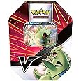 Pokémon | V Strikers Tin (Tyranitar V / Empoleon V) (One at Random) | Card Game | Ages 6+ | 2 Players | 10+ Minutes Playing Time