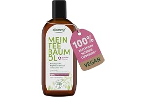 alkmene tea tree-olja hårbotten tonic klåda lindring 100% | bekräftad 250 ml - lugnande hårvatten vid torr & kliande hårbotten - naturligt rent tea tree-olja
