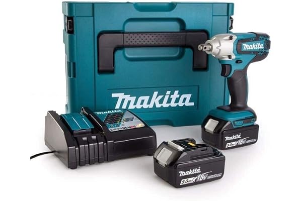 Boulonneuse à chocs 18V 1/2" 190 Nm (2x5,0 Ah) en MAKPAC- MAKITA DTW190RTJ