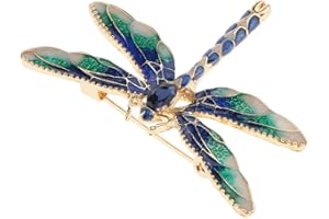 D DOLITY Spilla a Forma di Libellula Vintage Regalo Gioielli per Festa di Nozze - Blu