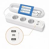 Tapo P300, 1.5m, 3'l&uuml; Akıllı Wi-Fi Priz, 18 W Hızlı Şarj, Uzaktan Kontrol, Kolay Kurulum ve Kullanım, Amazon Alexa, Google Ho