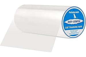 Petslucent Protezione Graffi Gatto (20cm x 500cm),Nastro per Addestramento Anti-Graffio per Gatti, Protezione per Mobili e Gatti, Protezione Anti-Graffio, Protezione per Tappeto, Divano, Porta