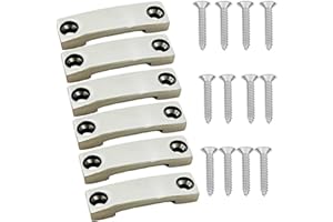 AUXPHOME Paquete de 6 amarres de correa de acero inoxidable 316 de 1 pulgada, correa superior Bimini, ojo de almohadilla, bucle de Footman para caravana, barco, kayaks, Jeep, camiones, para baterías y tanques