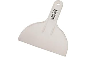 Espátula de superficie de Marshalltown hecha de plástico blanco, tamaño: 254x79 mm
