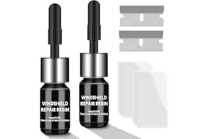 SuWeei Windshield Repair kit, DIY Glass Cracked Repair Kits, Easy To Use Automotive Glass Nano Repair Fluid, Scratch Chip Cracks Repair Kit (2 Pack)