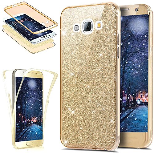 SainCat 360 Grad Silikon Hülle Glänzend Glitzer Komplettschutz Schutzhülle Vorder und Rückseiten Durchsichtig Handyhülle TPU Gel Beidseitiger Weiche Case Schale für Samsung Galaxy S3/S3 Neo (Gold) SainCat 360 Grad Silikon Hülle Glänzend Glitzer Komplettschutz Schutzhülle Vorder und Rückseiten Durchsichtig Handyhülle TPU Gel Beidseitiger Weiche Case Schale für Samsung Galaxy S3/S3 Neo (Gold)