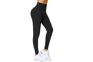 Enjoyoga Leggings Damen High Waist [mit Innentasche] -Blickdicht Sporthose Laufhose für Sport Yoga Gym