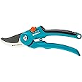 Gardena Garden Secateurs B/S-M: Stable Vine Shears with a Bypass Blade for Plants and Green Wood of up to 22 mm in Diameter, sap Groove, Wire Cutter, Two-Step Handle Opening (8857-20)