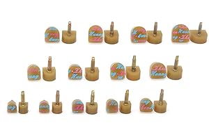 Medigy 13 paire talons de réparation conseils robinets talons hauts casquettes chaussures de remplacement de chevilles 13 types de tailles