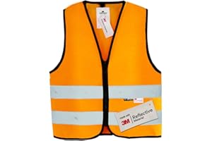 Salzmann Gilet rifrangente per bambini - Realizzato con materiale catarifrangente 3M - Disponibile in 4 colori e 3 taglie