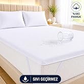 Formeya 100% Cotton Water Liquid Proof Corner Rubber Mattress Mattress Mattress Mattress Mattress Protector Mattress Protector Mattress (140 x 200)