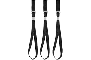 AOMIGT Dragonnes pour Canne de Marche,3Pcs Sangles de Bâton de Marche Noires,Sangles de Poignet pour Canne de Marche,Bracelet pour Canne de Marche,Lanière pour Canne de Marche,Dragonne, Noir