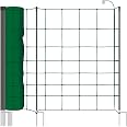 Filet Électrique Pour Moutons VOSS.farming 90 Cm X 50 M – 14 Piquets Double Pointe – 9 Torons Dont 8 Conducteurs Inox