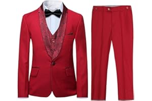 Sliktaa Abbigliamento Bambini e Ragazzi Abiti e Giacche 3 Pezzi Tute Scialle Bavero 6 Colori