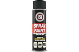 151 PRODUCTS 151 SPRAY PAINT, MATT BLACK, 250ml TAR003A