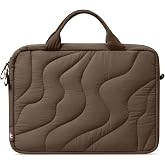 tomtoc 14 İn&ccedil; Laptop &Ccedil;antası, Kadınlar i&ccedil;in Puffy Hafif Laptop &Ccedil;antası, 14 İn&ccedil; MacBook Pro M5 M4 M3 Uyumlu, Şık Naylon Laptop
