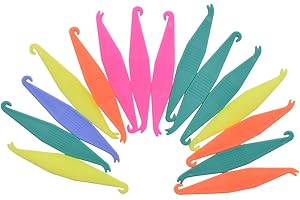 RZJZGZ Dental Elastic Rubber Bands Placers for Braces Disposable Plastic Orthodontic Elastic Placers Multi-Color (15PCS)