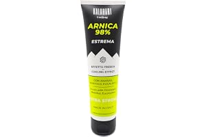 KALAHARI Arnica 98% Gel – Extrem och Extra Stark, förstärkt med Ananasextrakt - Intensiv verkan för muskel- och ledermassage – Kall effekt, Naturlig Formula, Made in Italy, 100ml