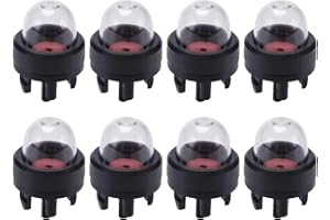 GNAUMORE Primer Motosega Pompa per Bulbo,Bolla Dell'olio del Carburatore,Bolla di Olio Carburatore 8 Pezzi,Kit Pompa Carburante Pompetta Primer,Pompa a Capsula di Accensione del Carburatore