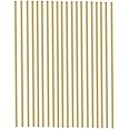 20PCS 4mm Brass Rod, Metal Solid Round Brass Rod Pin Lathe Bar Stock for RC Model Airplane Helicopter DIY Craft - 100mm Length