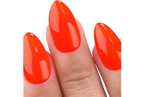 Imtiti Smalto Semipermanente Unghie Neon, 15ml Smalti Semipermanenti Per Unghie Rosso Arancio UV Led Soak Off Smalto Gel Unghie UV Naturale Gel Nail Polish Per Uso Professionale e Domestico