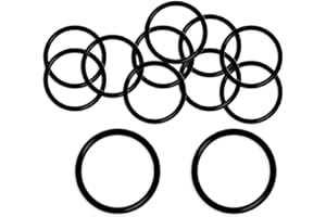 Othmro Lot de 10 joints toriques en caoutchouc nitrile - 58 mm de diamètre extérieur 48 mm de diamètre intérieur 5 mm de largeur - Rondelles d'étanchéité métriques Buna-N - Noir