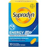Supradyn Energy 50+ 30 Tablets with Antioxidants for 50+ Years | Complex with 12 vitamins, 9 minerals, polyphenols and antiox