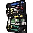 DKURVE LAN Network Fix Cable Tester Crimper Plier Hand Tool Kit Cat6 RJ45 RJ11 RJ12 Stripping Make Ethernet Connector with Soldering Iron