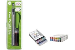 Lote 1 Pluma Caligráfica Pilot Parallel Pen plumin 3.8mm Recargable + Caja con 12 Recambios Surtidos Pluma Pilot Parallel Pen