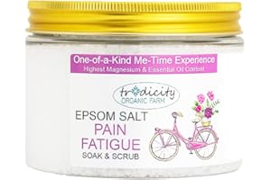 TRADICITY ORGANIC FARM Vivez une expérience unique avec des sels de magnésium (Epsom) et des huiles essentielles. 17 types, choisissez le vôtre ! Expérience supérieure. SPA Salts - 500g (sels de bain anti-fatigue)
