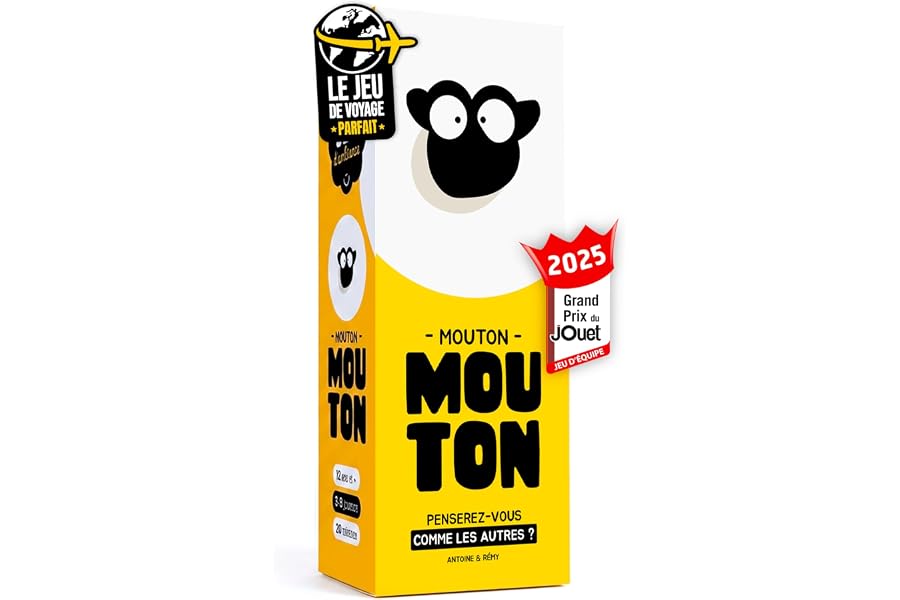 ATM Gaming Mouton Mouton - Jeu de Société Famille et Amis - Complétez Les Mêmes Réponses Que Vos Coéquipiers ! - Jeu d’Ambian