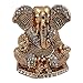 Brass 24 K Gold Plated With Stones Hindu God Shri Ganesh Car Dashboard Statue Lord Ganesha Idol Bhagwan Ganpati Handicraft Decorative Spiritual Puja Vastu Showpiece Figurine - Religious Pooja Gift Item & Murti for Mandir / Temple / Home Decor / Office / Study Table RS.278.00
