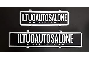 OMNIA PRESS COPRITARGA Personalizzati Anteriore E Posteriore in Alluminio