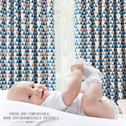 KINLO® 1 Set 145x245cm Gardinen blickdicht Ösen Vorhang aus 100% Polyester Verdunklungsvorhang TOP Qualität für Kinderzimmer Gardinen verdunkelung Fenstervorhang wohnzimmer 2 Jahren Garantie - 4