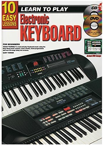 10 Easy Lessons - Learn to Play Electronic Keyboard - Book, CD & DVD