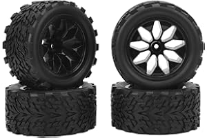 RC-Car und -Reifen, 1/10 Remote Control Car Rubber Tires Replacement, für Traxxas, Stamped, Rustler, Losi, Hongnor, 4PCS