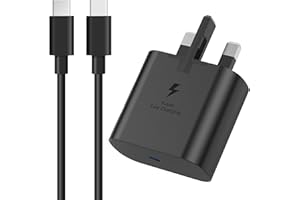 UGKENT Samsung Fast Charger, Samsung USB C Charger Plug and Cable 1M USBC to Type C Charging Lead for Galaxy S25/S24/S23/S22/S21/S20/A17/A16/A15/A14/A32/A33/A34/A35/A36/A56/A55A/54/A53/A52/A26/A25