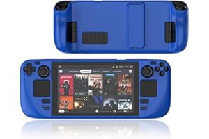 DHASUWT Steam Deck Case, Kickstand Protective Case Compatible with Steam Deck/Steam Deck OLED, Non-Slip Scratches Dust Fingerprints Resistant Protective Shell Steam Deck Accessories (Blue)