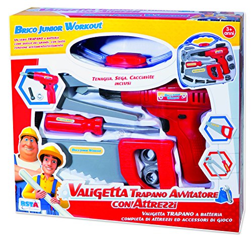 RSTA 9832-Valigetta Trapano Avvitatore con Attrezzi a Batteria, Colore, 9832