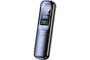 CIMSFCOR Portable Breath Alcohol Tester, Professional High Accuracy Breathalysers with LCD Display, Alcohol Tester Breathalyzer, 50 Aets of Data Records, USB Type-C