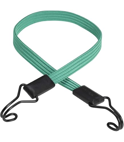 4 Tendeurs Élastiques Avec Crochets Métal - Sandow Plat Noir 1m - Transport Bagages, Tente, Camping