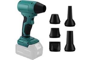 STRIXORN Mini Souffleur Compatible avec Makita 18V, 30 m/s, 130 000 TR/Min Moteur sans balais à Haute Vitesse, Jet Dry Turbo Fan pour Camping, Nettoyage & Atelier(sans Batterie)
