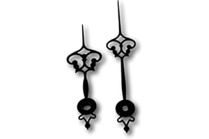 Uhren Pevak® Uhrzeiger Schwarz 85mm/67mm passend für Junghans W838 W817 Quarz Zeiger mit Eurolochung (01129/7)