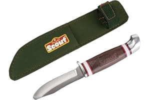 Happy People- Kinderschnitzmesser Der Echte Scout Couteau de Sculpture, 19337, Vert, Taille Unique