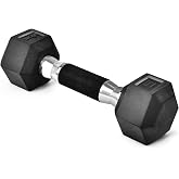Yes4All Kau&ccedil;uk Kavrama Kaplı Altıgen Dambıllar - Kaymaz El Ağırlıkları 2,27-22,7 kg Tekli
