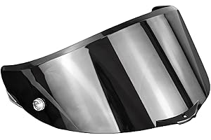 Guajiro - Visiera RACE 3 | compatibile con AGV Pista GP RR - Corsa R - Veloce S | Protezione UV e Antigraffio | Compatibile con Pinlock e Tear Off | Policarbonato di Alta Qualità (Nero)