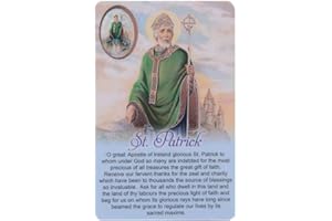 CARROLLS IRISH GIFTS Saint Patrick Card with Colour Medal and Text
